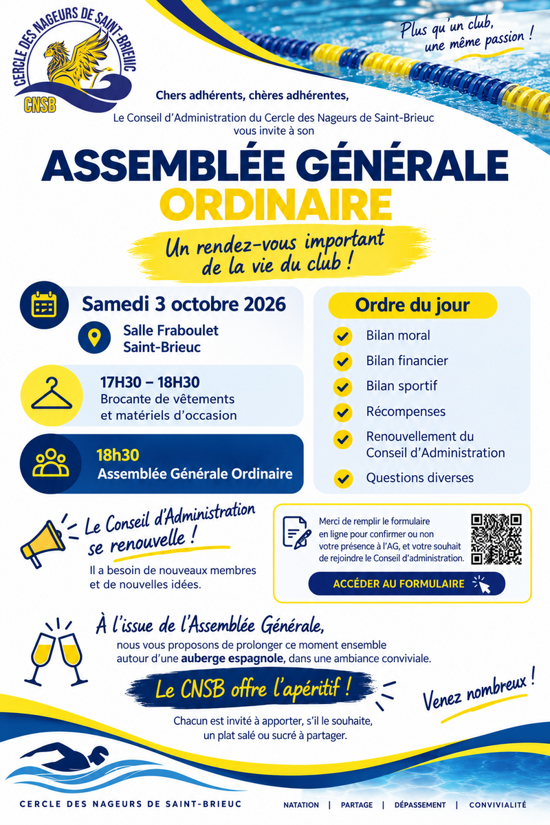 Assemblée Générale Ordinaire Octobre 2026